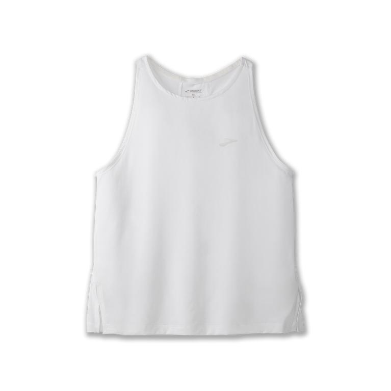 Brooks SPRINT FREE Breathable Running Tank Top Womens Online - White (HEU850679)